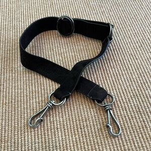 Heavy Adj. Brown Suede Strap w/Silver Hardware